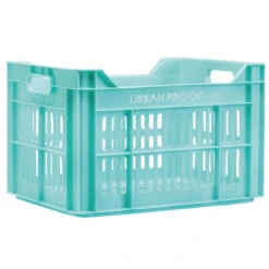 Caisse De Transport Plastique Recyclé Urban Proof Avant/Arrière - 30 L - Bleu Océan