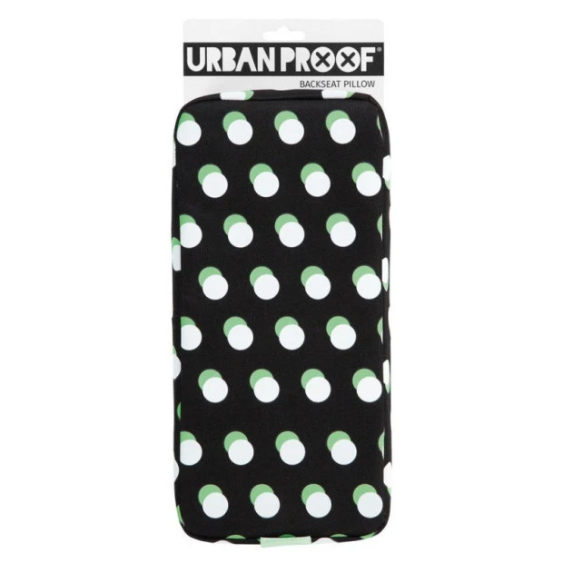 Coussin De Porte-Bagage Urban Proof Noir - Pois Blanc/Vert 3 Coussin De Porte-Bagage Urban Proof Noir - Pois Blanc/Vert