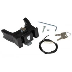 Kit De Fixation Sur Guidon Ortlieb E207EV - Avec Serrure - EBike - Noir