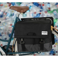 Paire De Sacoches Recyclées Urban Proof 55L Noir/Gris -Vélo Accessoires Boutique paire de sacoches recyclees urban proof 55l noir gris 2