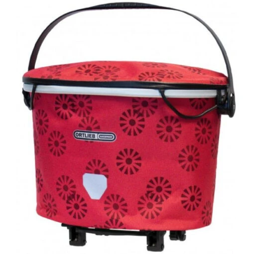 Panier Arrière Ortlieb Up-Town Rack Design Rouge Floral -Vélo Accessoires Boutique panier arriere ortlieb up town rack design rouge floral