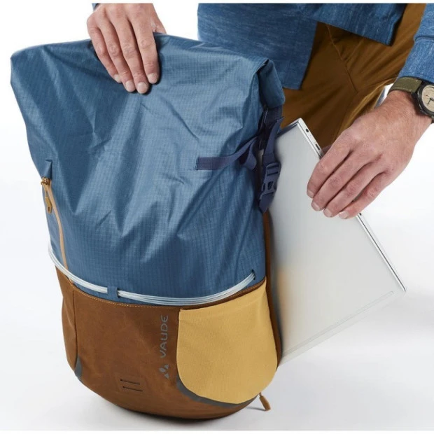 Sacoche Vaude CityGo Bike 23 Bleu / Brun 6 Sacoche Vaude CityGo Bike 23 Bleu / Brun – Image 4
